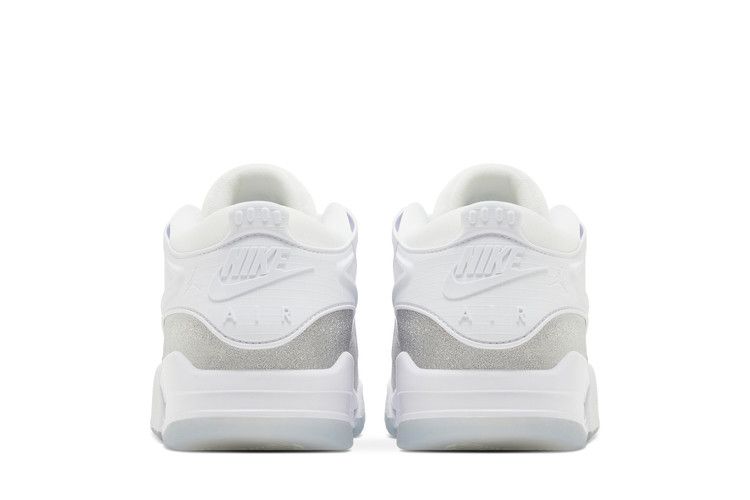 Wmns Air Jordan 4 RM 'White Silver Glitter' — White/Metallic Silver