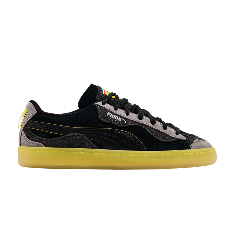 Scuderia Ferrari x Puma Suede 'Trippy - Black Speed Yellow' — Black/Speed Yellow