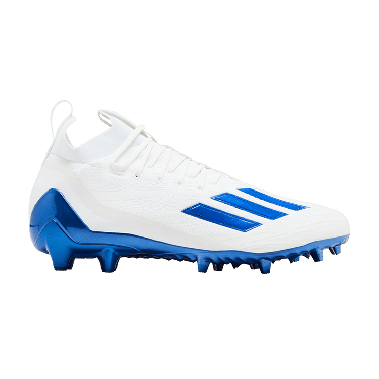 adidas Adizero Primeknit Cleats 'White Royal Blue' — White/Royal Blue