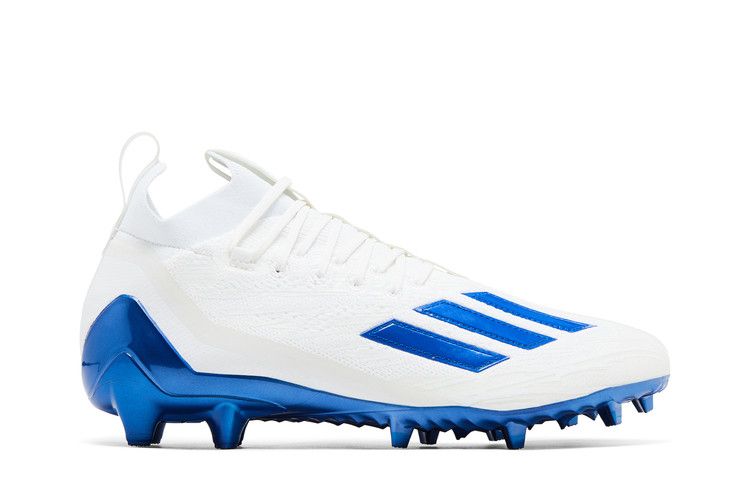 adidas Adizero Primeknit Cleats 'White Royal Blue' — White/Royal Blue