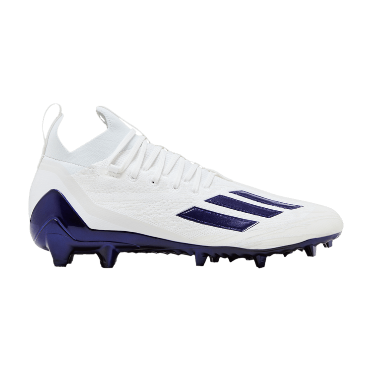 adidas Adizero Primeknit Cleats 'White Purple' — White Purple