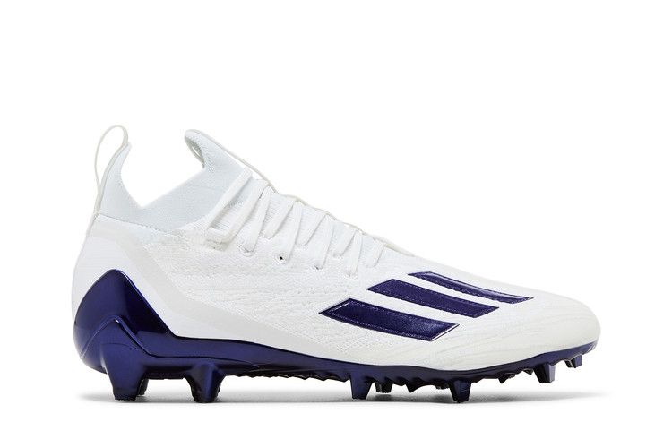 adidas Adizero Primeknit Cleats 'White Purple' — White Purple