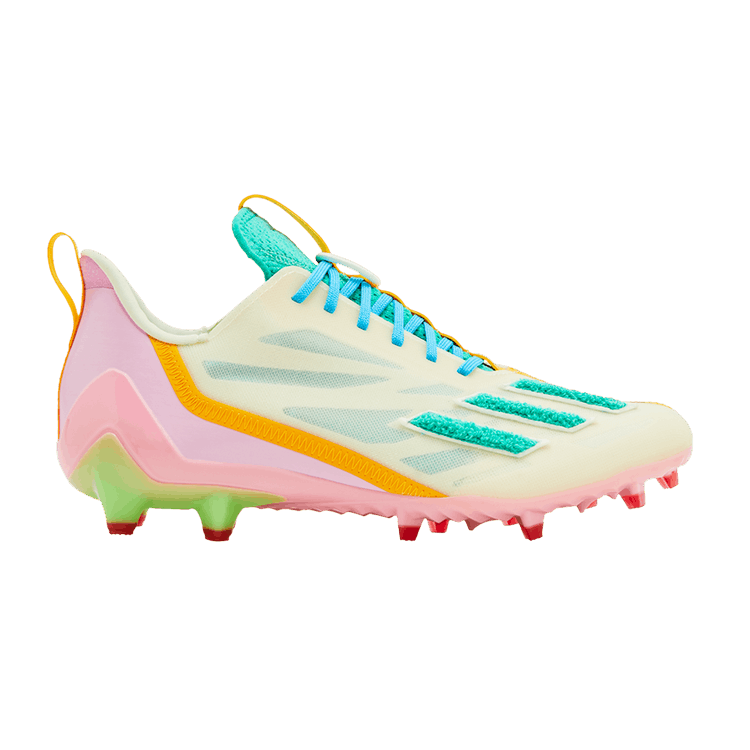 The Simpsons x adidas Adizero 12.0 'Krusty the Clown' — Off White/Deep Aqua/Bliss Pink