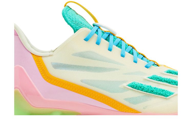 The Simpsons x adidas Adizero 12.0 'Krusty the Clown' — Off White/Deep Aqua/Bliss Pink