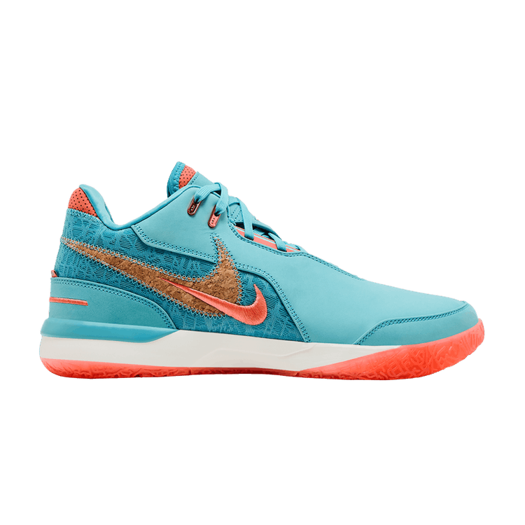 Nike Zoom LeBron NXXT Gen AMPD 'Miami' — Mineral Blue/Light Wild Mango/Sail