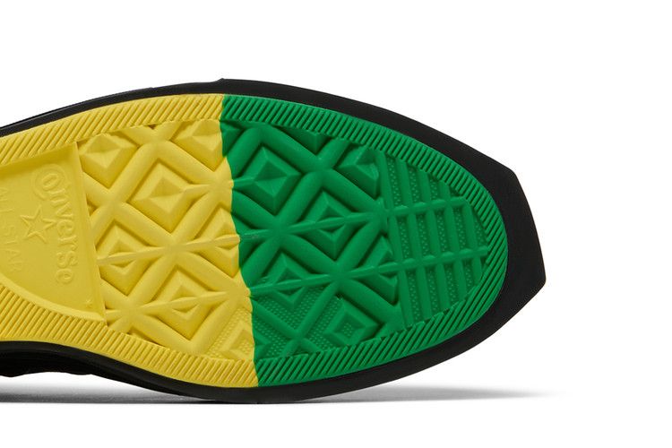 Daily Paper x Converse Chuck 70 De Luxe Squared High 'Pan-African' — Black/Black/Black