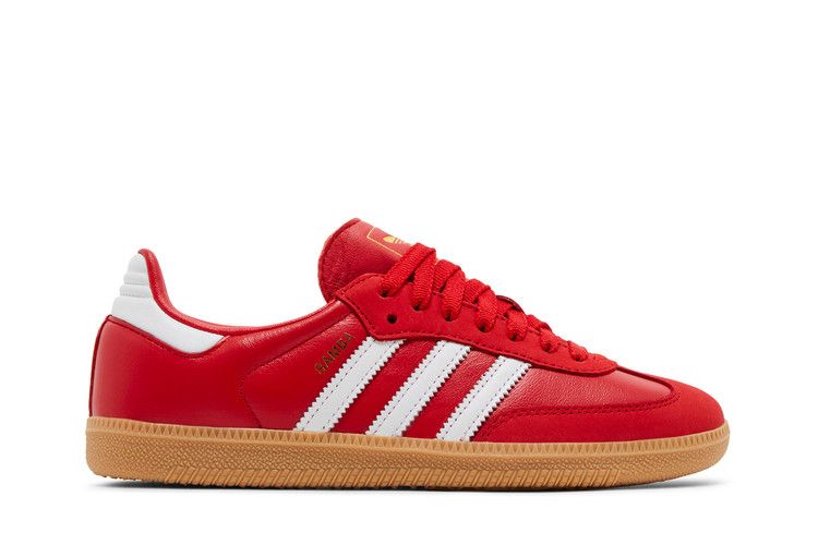 adidas Wmns Samba OG 'Scarlet White' — White/Better Scarlet/Gum