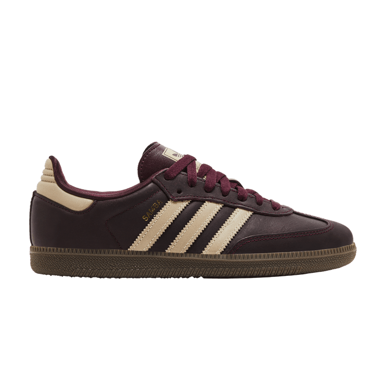 adidas Wmns Samba OG 'Maroon Crystal Sand' — Maroon/Crystal Sand/Gold Metallic