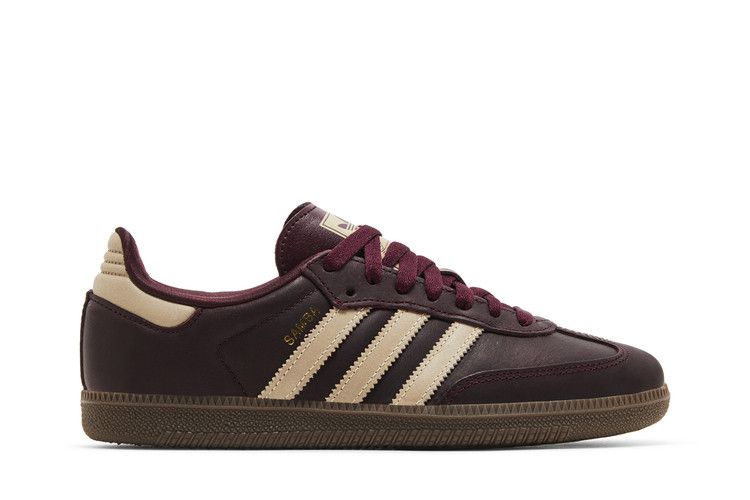 adidas Wmns Samba OG 'Maroon Crystal Sand' — Maroon/Crystal Sand/Gold Metallic