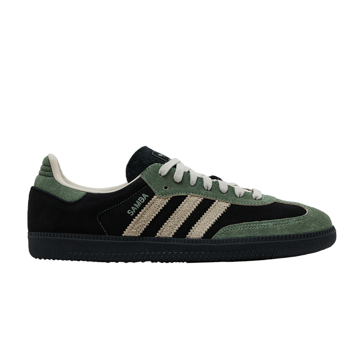 adidas Wmns Samba OG 'Black Silver Green' — Core Black/Alumina/Silver Green