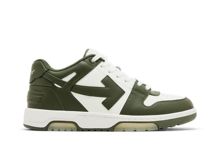 Off-White Out of Office 'Military Green White' — White/Military Green