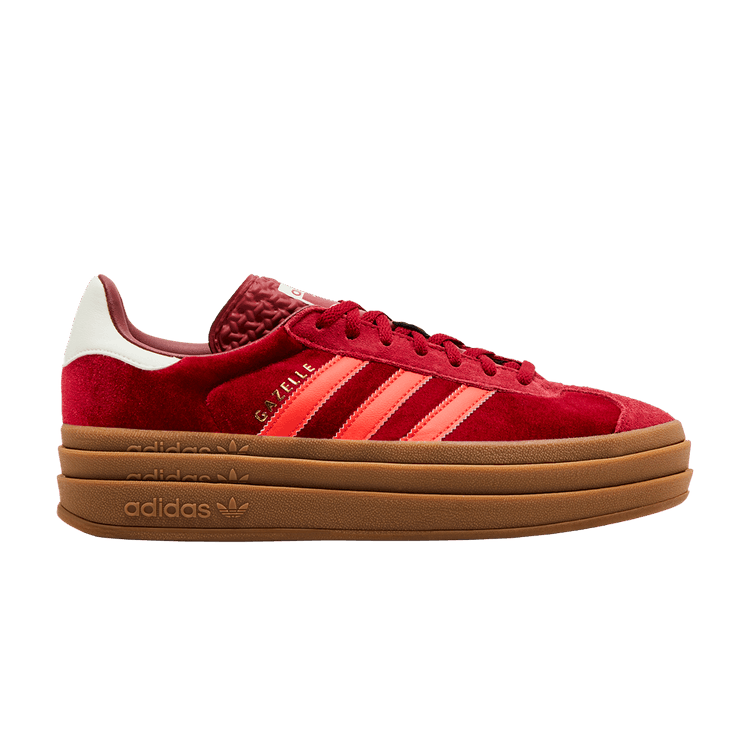 adidas Wmns Gazelle Bold 'Bright Red Velvet' — Red/Bright Red/Off White