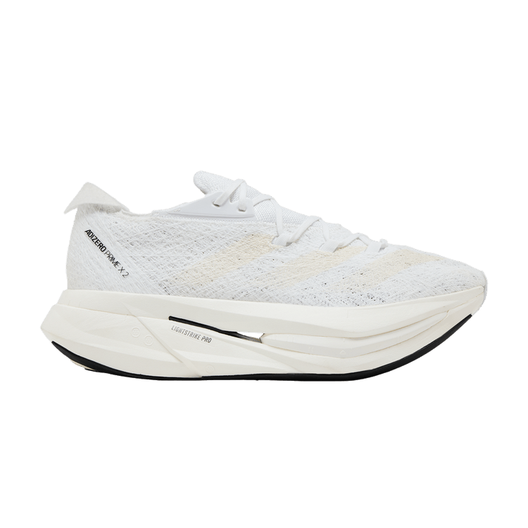 adidas Adizero Prime X 2.0 Strung 'Wonder White Black' — Cloud White/Wonder White/Core Black