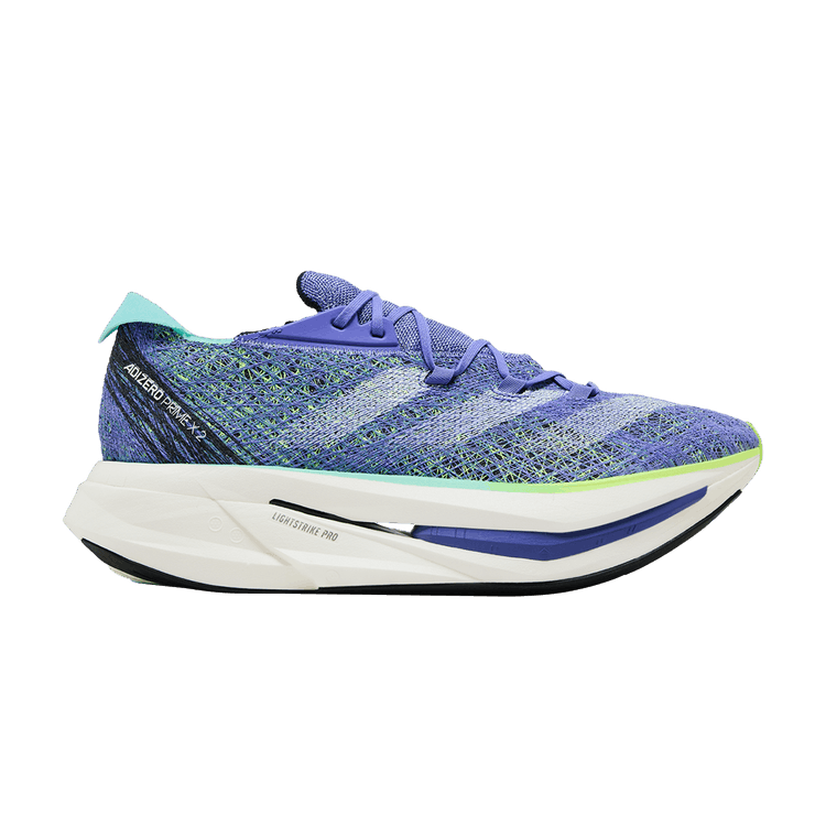 adidas Adizero Prime X 2.0 Strung 'Cobalt Blue Lucid Lemon' — Cobalt Blue/Zero Metallic/Lucid Lemon