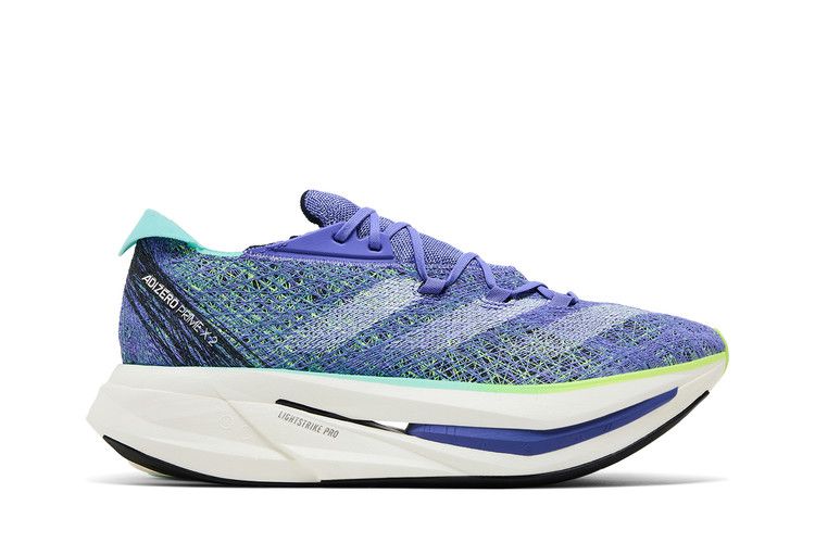 adidas Adizero Prime X 2.0 Strung 'Cobalt Blue Lucid Lemon' — Cobalt Blue/Zero Metallic/Lucid Lemon