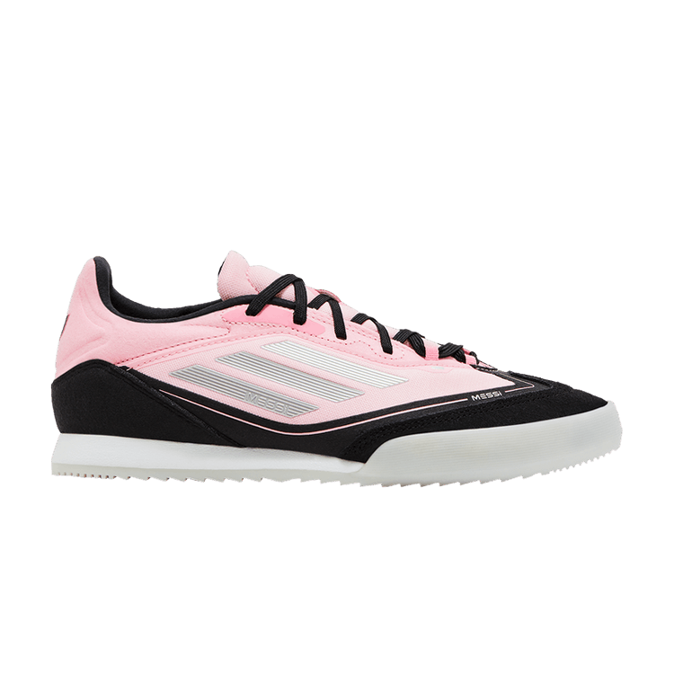 adidas Messi Adizero F50 Freestyle 'Inter Miami CF' — Light Pink/Silver Metallic/Core Black