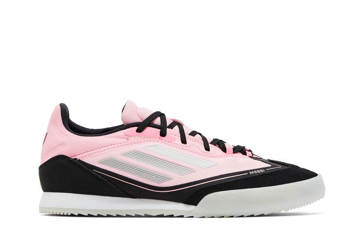 adidas Messi Adizero F50 Freestyle 'Inter Miami CF' — Light Pink/Silver Metallic/Core Black