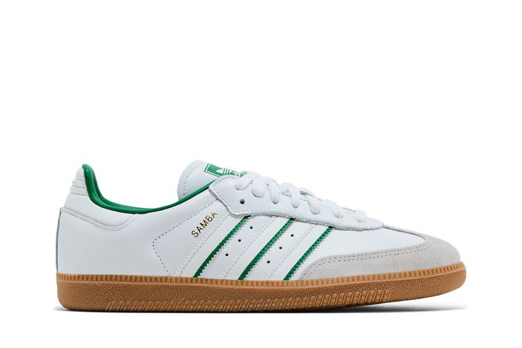 adidas Samba OG 'Cloud White Green' — Cloud White/Crystal White/Green
