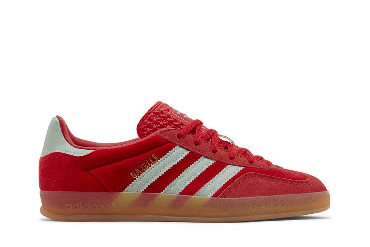 adidas Wmns Gazelle Indoor 'Better Scarlet Green Velvet' — Better Scarlet/Hazy Green/Gum