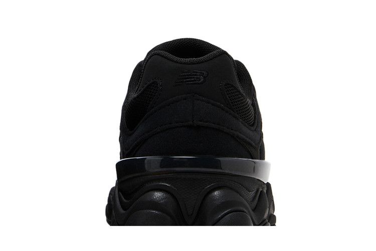 New Balance 9060 Big Kid 'Triple Black Suede' — Black/Phantom