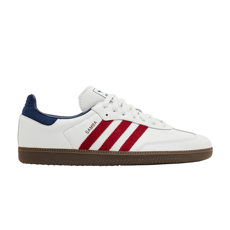 adidas Samba OG 'White Victory Red Indigo' — Core White/Team Victory Red/Night Indigo