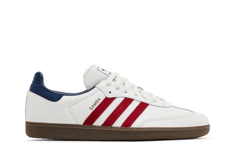 adidas Samba OG 'White Victory Red Indigo' — Core White/Team Victory Red/Night Indigo