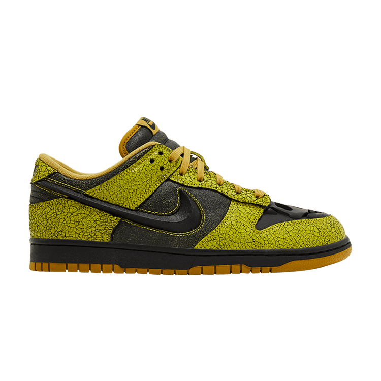 Nike Dunk Low 'Halloween Skull' — Bright Cactus/Black/Green Curry