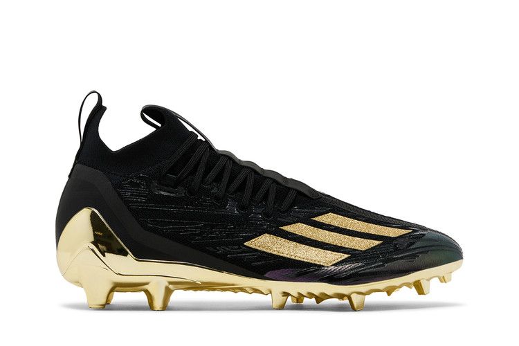 adidas Adizero Primeknit Cleats 'Black Gold Metallic' — Core Black/Gold Metallic/Core Black