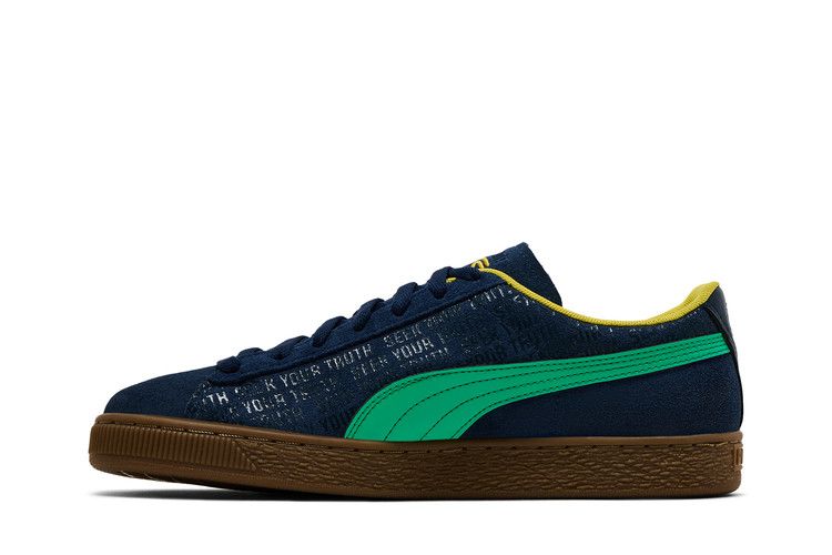 Ayrton Senna Institute x Puma Suede 'Senna A Vida' — Club Navy/Faster Yellow