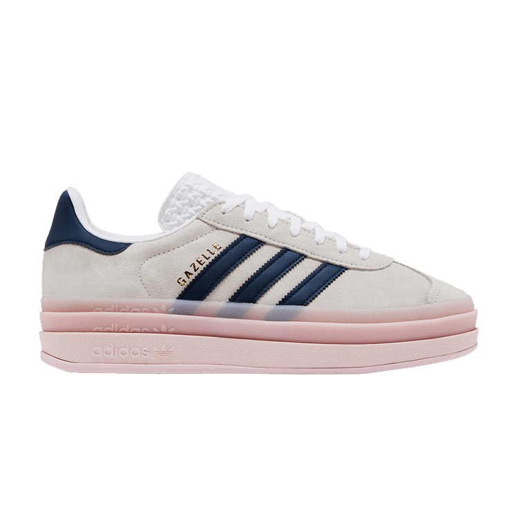 adidas Wmns Gazelle Bold 'White Clear Pink Indigo' — Cloud White/Clear Pink/Night Indigo
