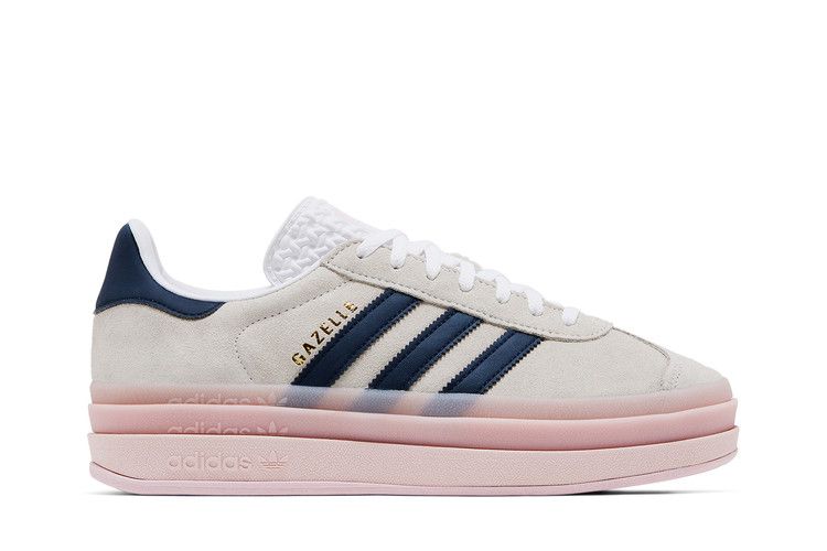adidas Wmns Gazelle Bold 'White Clear Pink Indigo' — Cloud White/Clear Pink/Night Indigo