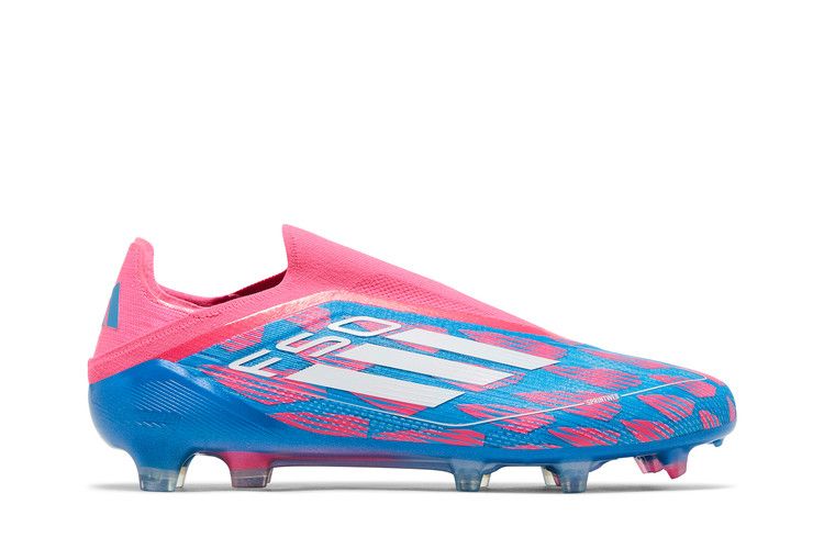 adidas Adizero F50 Elite Laceless FG 'Reemergence Pack' — Solar Blue/Cloud White/Solar Pink