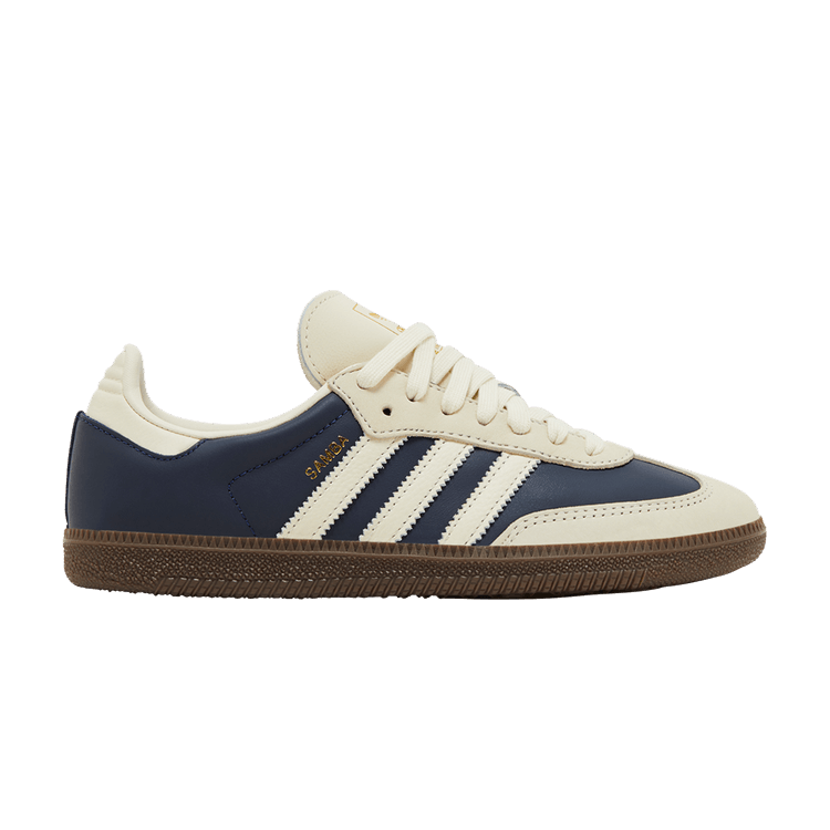 adidas Wmns Samba OG 'Night Indigo Crew White' — Night Indigo/Cream White/Gold Metallic