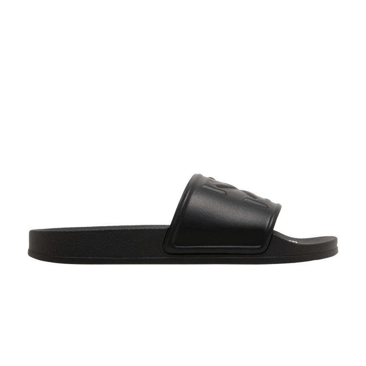 Off-White Logo Print Slide 'Black Embossed' — Black