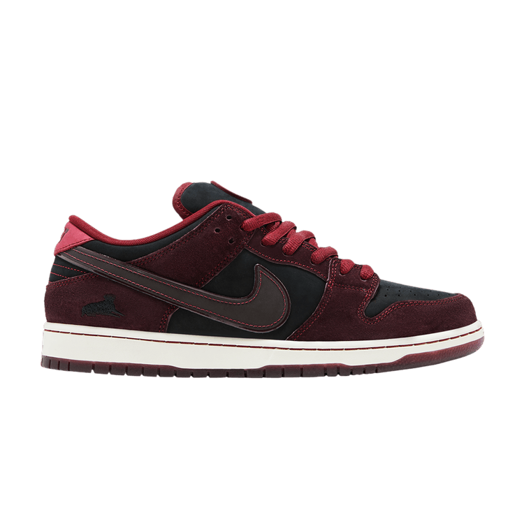 RIOT Skateshop x Nike Dunk Low Pro SB QS 'Mahogany Dark Beetroot' — Mahogany/Dark Beetroot/Team Red/Sail/Night Maroon