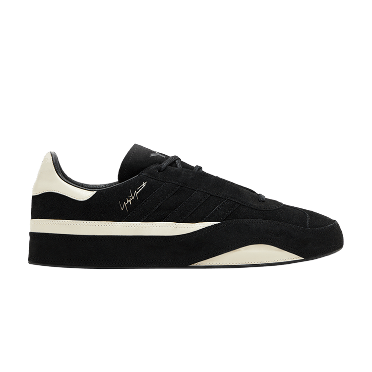 adidas Y-3 Gazelle 'Black Alumina' — Black/Black/Alumina