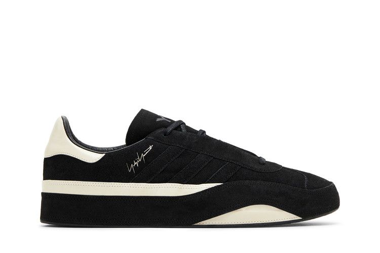 adidas Y-3 Gazelle 'Black Alumina' — Black/Black/Alumina