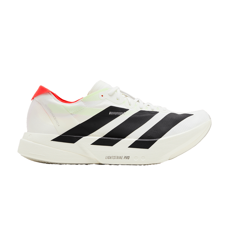 adidas Adizero Adios Pro 4 'White Black' — Cloud White/Core Black/Silver Metallic