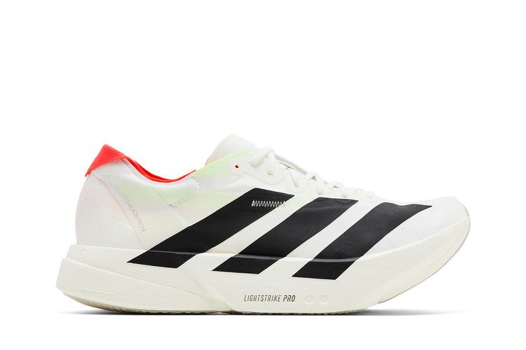 adidas Adizero Adios Pro 4 'White Black' — Cloud White/Core Black/Silver Metallic