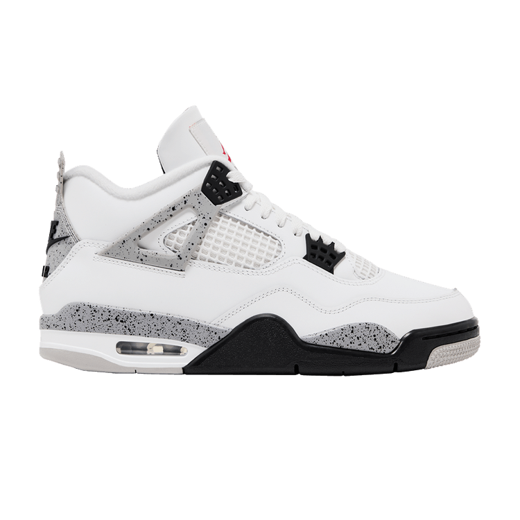 Air Jordan 4 Retro OG 'White Cement' 2025 — Summit White/Fire Red/Tech Grey/Black