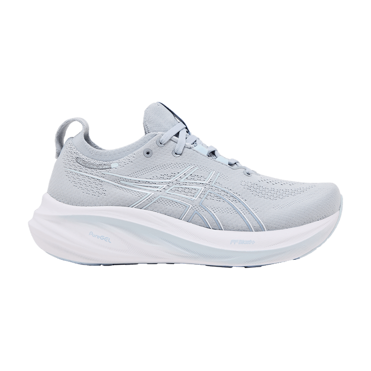 ASICS Wmns Gel Nimbus 26 Wide 'Piedmont Grey' — Piedmont Grey/Grey Blue