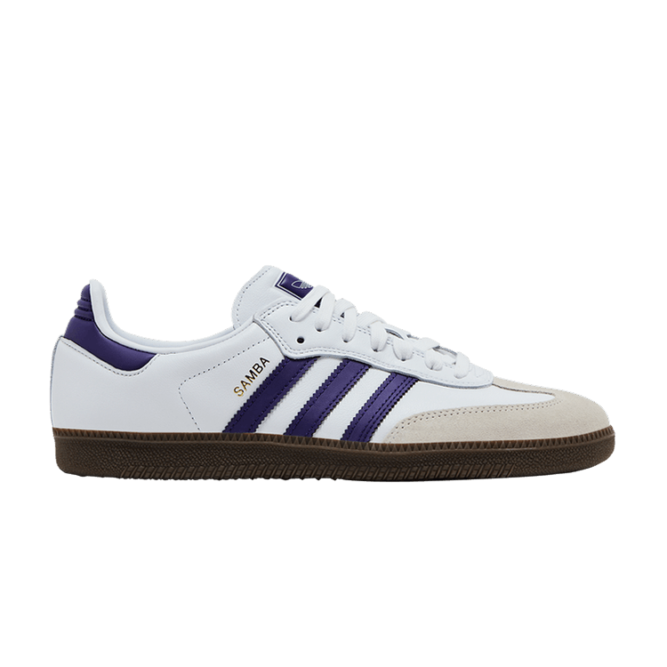 adidas Samba ADV 'White Collegiate Purple' — Cloud White/Collegiate Purple/Gold Metallic