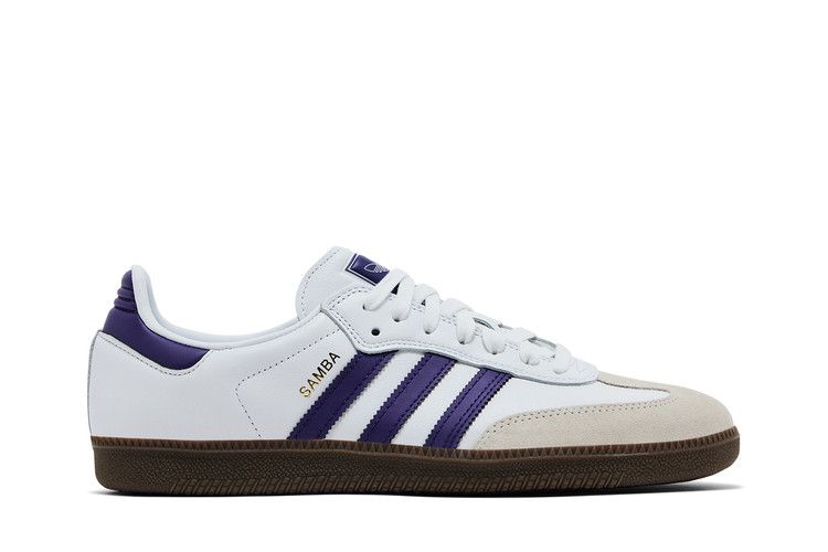 adidas Samba ADV 'White Collegiate Purple' — Cloud White/Collegiate Purple/Gold Metallic