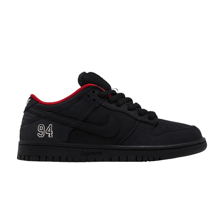 Supreme x Nike Dunk Low SB 'Black' — Black/Black/Black