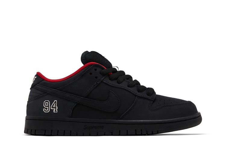 Supreme x Nike Dunk Low SB 'Black' — Black/Black/Black (2)