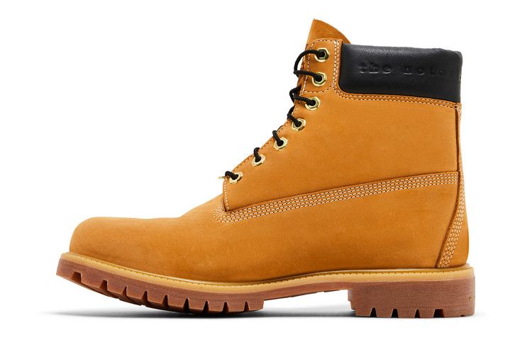 The Notorious B.I.G. x Timberland 6 Inch Premium Boot 'Christopher Wallace Collection - Black' — Wheat