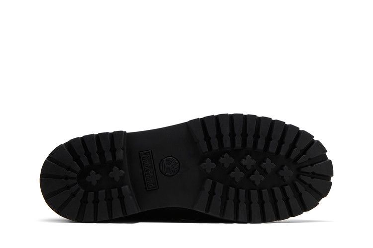 The Notorious B.I.G. x Timberland 6 Inch Premium Boot Youth 'Christopher Wallace Collection - Black' — Black/Gold