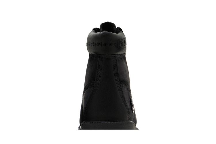 The Notorious B.I.G. x Timberland 6 Inch Premium Boot Youth 'Christopher Wallace Collection - Black' — Black/Gold