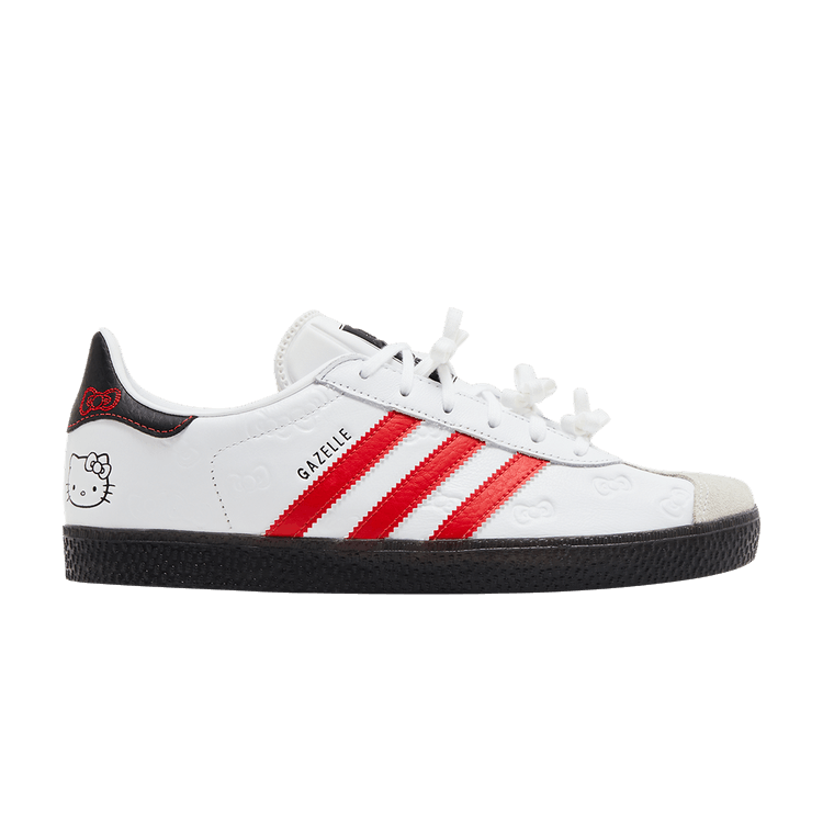 Hello Kitty x adidas Gazelle J '50th Anniversary' — Cloud White/Red/Core Black