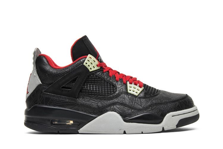 Air Jordan 4 Retro Rare Air 'Black Laser' — Black/Varsity Red/Medium Grey